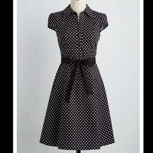 Tropical Wear — Polka Dot A-Line Dress — Size 1XL